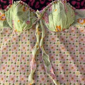 Cato Green Floral Chemise